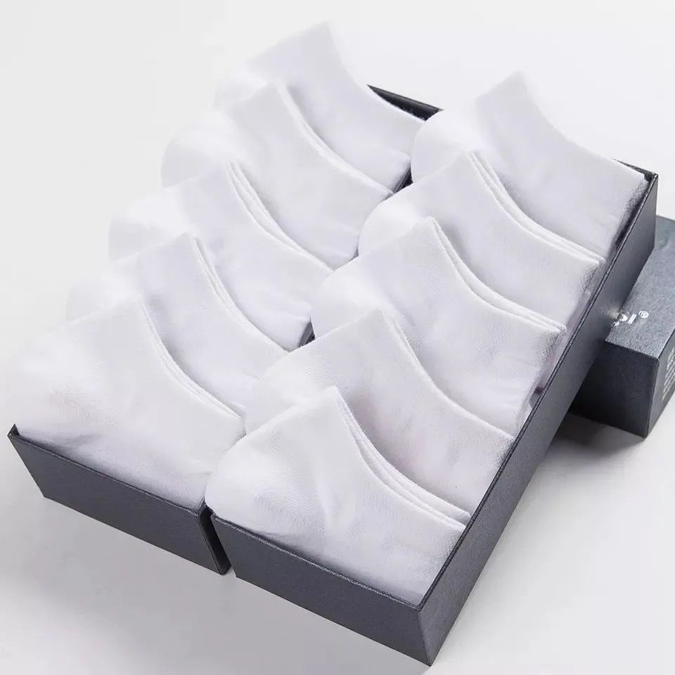 Low Cut Cotton Socks - 5 Pairs