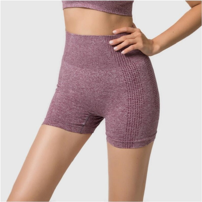 Women's High Waist Seamless Shorts
