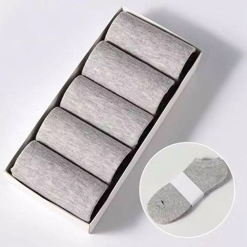 Low Cut Cotton Socks - 5 Pairs