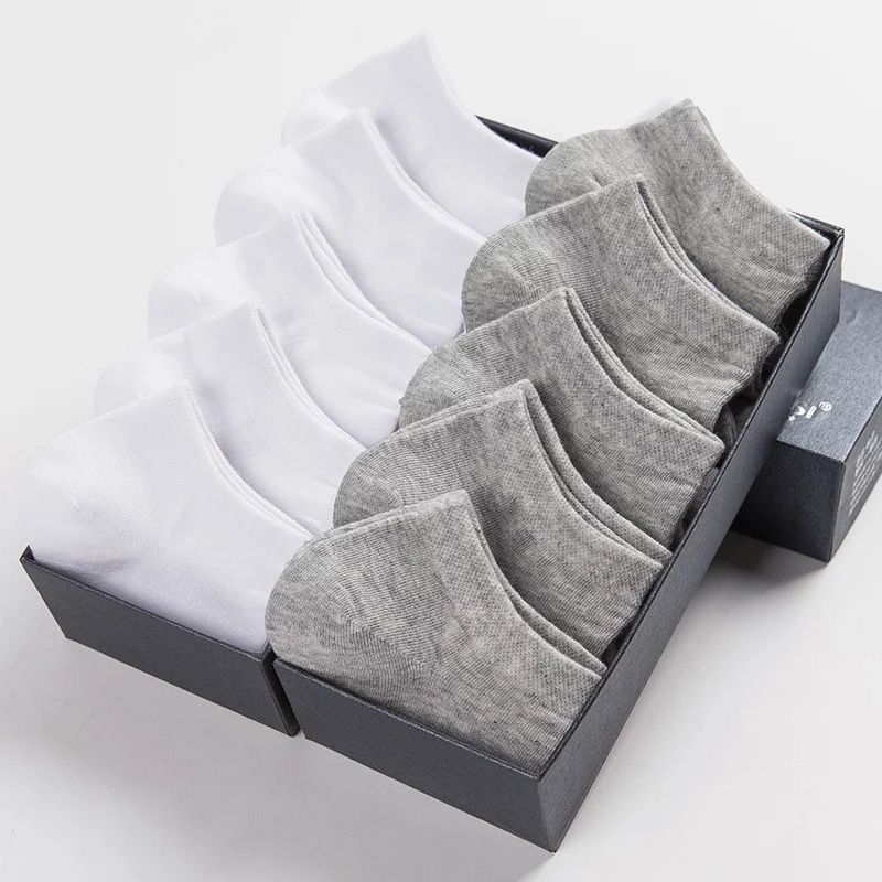 Low Cut Cotton Socks - 5 Pairs