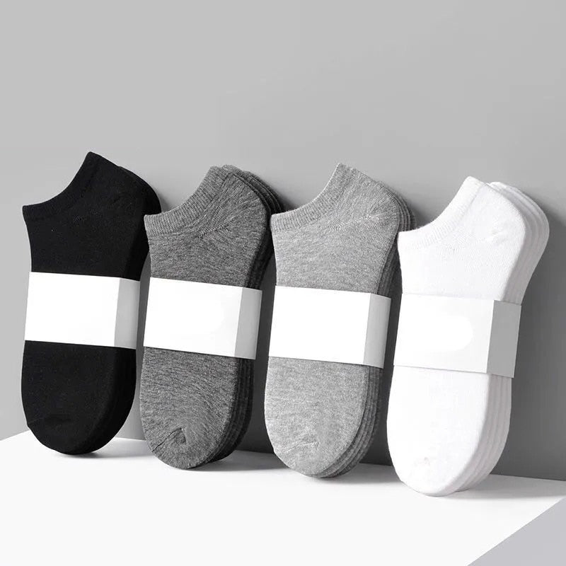 Low Cut Cotton Socks - 5 Pairs