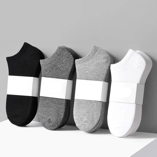 Low Cut Cotton Socks - 5 Pairs